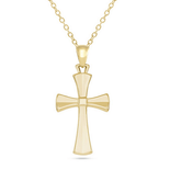 Gold Cross Pendant - Dracakis Jewellers